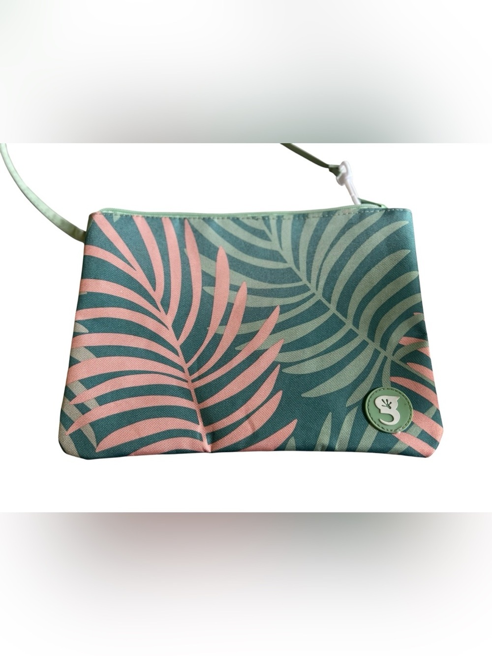 Geckobrands Tropical Palm Print Wristlet Pouch Water Resistant Travel Bag